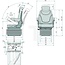 GRANIT Superkomfortsitz - 24000123, STPLUSTV3LXSPVC | Technische Daten: • Gewichtseinstellung automatisch 50 kg bis 130 kg (APS), • Federweg 140 mm (Luftfeder und hydraulische Stoßdämpfer), • Längsverstellung 190 mm, • Rückenverstellung 30° - 85°, • einstellbare