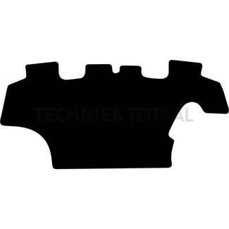 GRANIT Voetmat rubber Autocommand - Type: T 5 vanaf 2019. Materiaal: Rubber. Kleur: zwart