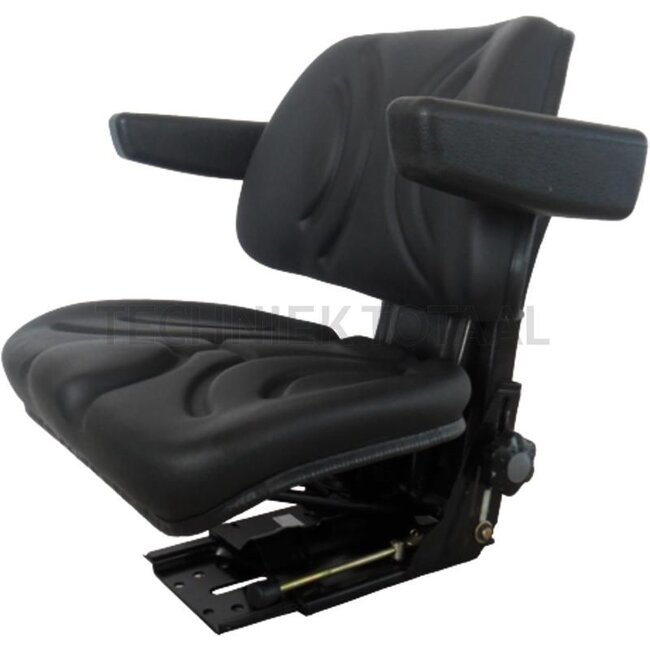 GRANIT Seat - 24000117, ST07-05 | Technical data: - Mechanically sprung seat - 150 mm longitudinal adjustment - 100 mm suspension stroke - 60 mm height adjustment - 50 - 120 kg weight range - with armrests | CE homologation e 13*78/764 according to EEC directive