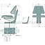 GRANIT Seat - 24000067, YP5ECO | Technical data: • Seat with mechanical suspension and suspension regulation for weights of 50 to 120 kg, • Longitudinal adjustment 150 mm, • Suspension travel 80 mm | Height: 540 mm | Length: 535 mm | Suspension: Mechanical | Tra