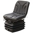 GRANIT Sitz - 240920035, STPLUSGC12 | Technische Daten: • luftgefedert mit 12 Volt Kompressor • Gefederter Sitz mit Federungsregulierung für Gewicht von 50 kg bis 130 kg, ● Federungshub 100 mm, Federung mit hydraulischem Stoßdämpfer, ● Längsverstellung mit Führu