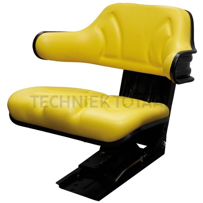 GRANIT Seat - 24000029, YP6 | Technical data: - Sprung seat with suspension adjustment for weights from 50 kg to 120 kg, - Suspension stroke 80 mm, suspension with double-acting shock absorber, - Longitudinal adjustment with guides: Adjustment range 150 mm, - Ro