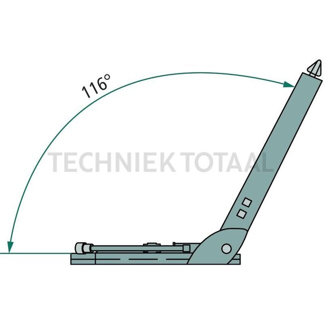 GRANIT Trekkerstoel mechanisch geveerd - PVC kunstleer