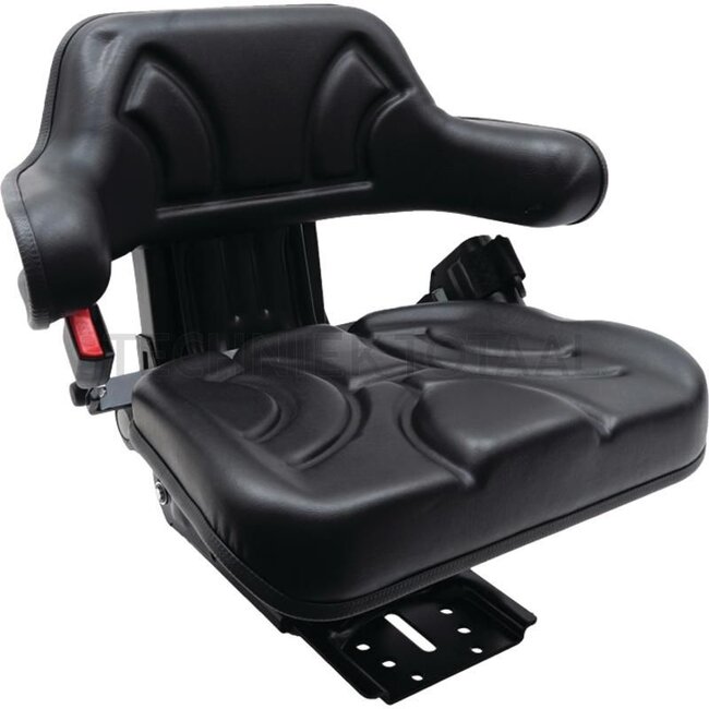 GRANIT Seat - 24000030HVG, YP5ECO | Technical data: ● Seat with suspension and suspension regulation for weights of 50 kg to 120 kg, ● Suspension stroke 80 mm, suspension with double-acting shock absorber, ● Longitudinal adjustment with guides: adjustment range