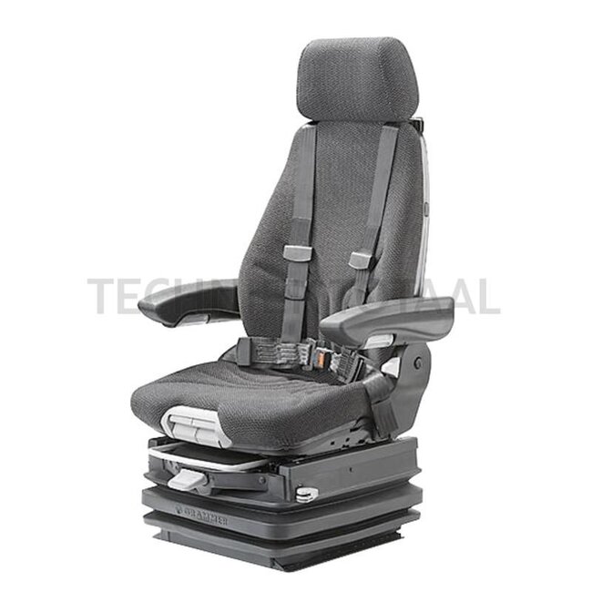 GRANIT Zitting Actimo MSG97AL/732 - 2401169023, 1169023 | Zittingtype: MSG97AL/732 | Ophanging: luchtgeveerd | Bekledingstype: stof | Spoormaat: 381 mm | Zittingbreedte: 530 mm | Gordelsysteem: ja | Boordspanning: 24 V | Lengte: 656 mm | Hoogte: 1042 mm | Techni