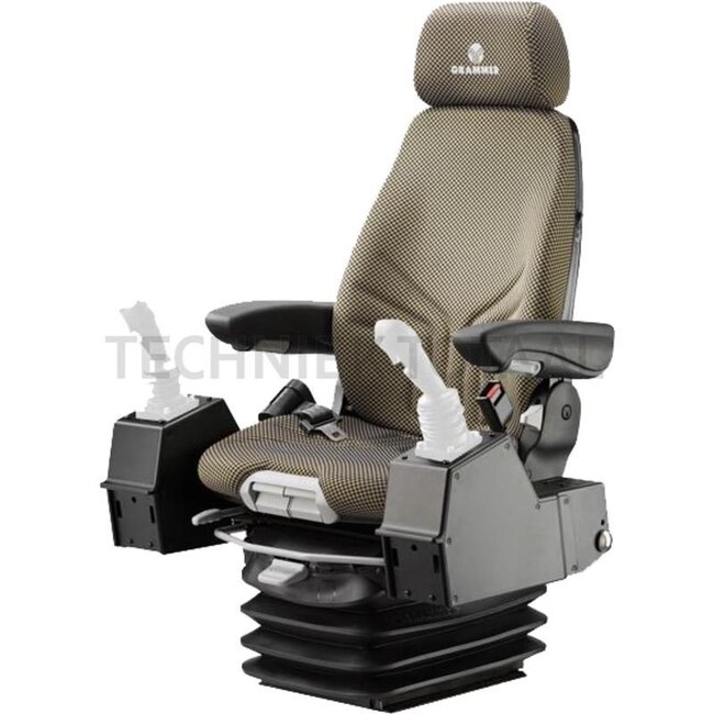 GRAMMER Actimo XL MSG95A/722 - 2401294570, 1294570 | Ophanging: luchtgeveerd | Bekledingstype: Stof | Zittingcontactschakelaar: Ja | Spoormaat: 260 mm | Zittingbreedte: 490 mm | Joystickconsole: Ja | Horizontale vering in de lengterichting: Ja | Gordelsysteem: Ja