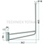 GRANIT Spiegelsteun zwart, rechts - 65499056, 582520012H | Toepassingen: Spiegelhouder / spiegelstang | Plaats: rechts