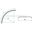GRANIT Kotflügel Viertelkreis 370 x 1245 mm, Radius 725 mm, ohne Halter - E2800