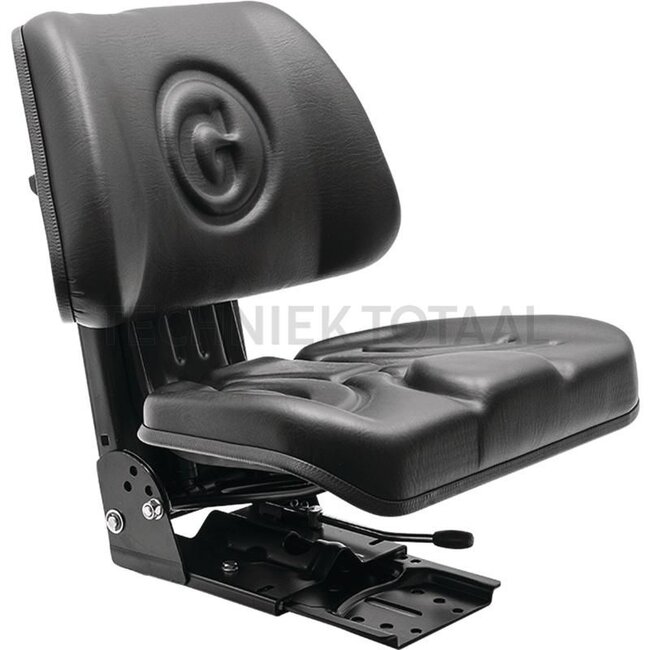 GRANIT zitting - 24000089, ST11G+AUTOMATICSEATBELT | Technische gegevens: • Geveerde zitting met veerinstelling voor een gewicht van: 50 tot 120 kg, • Veerslag, vering met dubbelwerkende schokdemper 80 mm, • Lengteverstelling met geleiderails: Instelbereik: 150