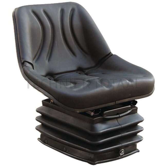 GRANIT Seat - 240920045, STPLUSC12 | Technical data: ● Air-sprung with 12 volt compressor ● Sprung seat with suspension adjustment for weights from 50 kg to 130 kg, ● Suspension stroke 100 mm, suspension with hydraulic shock absorber, ● Longitudinal adjustment w