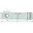 GRANIT Top link pin Cat. 0 - 20012873 | Version: Drilled on one side, without chain | Category: 0 | A: 16 mm | B: 8,3 mm | C: 76 mm | D: 91 mm