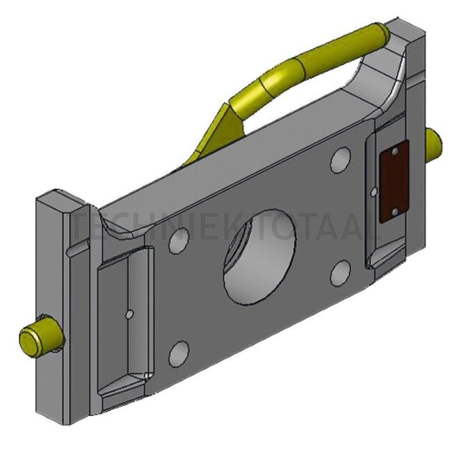 Scharmüller Adapterplatte Höhenverstellbar mit Handgriff - 7.7314.52-A02, 07.7314.52-A02