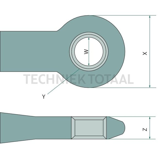 Walterscheid Trekoog - 770ZO74053-50D1, 8000537 | Uitvoering: Flens | D-waarde: 190 kN | Gatenpatroon: 110 x 100 mm | Trekoog Ø: 50 mm | Oplegdruk: 2500 kg | Kleur: zwart | Vergrendeling: Standaard trekoog | A: 250 mm | Aantal gaten: 8 | B: 100 mm | Omschrijving: De r