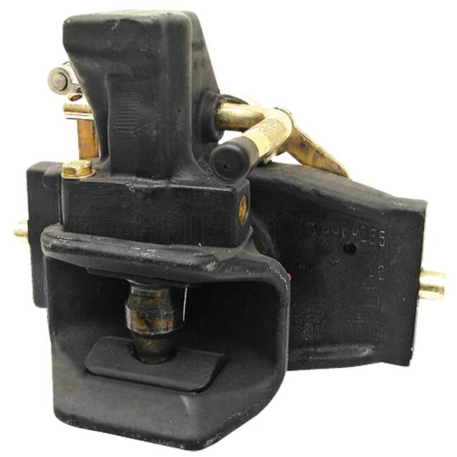 Walterscheid Inner part - 770KU2000/309NB, 8004187, 141011A1 | Rail width: 309 mm | Detent pin Ø: 22 mm | Guide width: 30 mm | Connecting pin: 37 mm | Load capacity: 2000 kg | D-value: 120,5 kN | Colour: Black | Description: This product is an automatic trailer hitch.