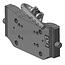 ROCKINGER Lagerbock - 787899D30902, RO899D30903 | Schienenbreite: 330 mm | Führungsbreite: 32 mm | Rastbolzen Ø: 25 mm | Lochbild: 83x56<br>120x55<br>160 x 100 mm | Farbe: Schwarz | Beschreibung: Kupplungsträger für höhenverstellbare Anhängeböcke<br>geeignet zur Au