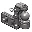 Scharmüller Forced steering support plates right Ball 80 to K50 250 mm, 2 ton | 0.520.54.0, 00.520.54.0
