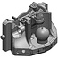 Scharmüller K80® ball insert - 77705633070A02 | Rail width: 330 mm | Detent pin Ø: 25 mm | Guide width: 32 mm | Load capacity: 4000 kg | D-value: 120,2 kN | Plate height: 170 mm | Colour: Black | Overhang: 135 mm | Description: Height adjustable with handle | Lock: K