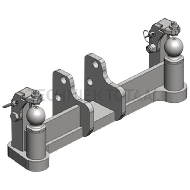 Scharmüller Forced steering For 80 hitch insert - 77700520330, 0.520.33.0-A02, 00.520.33.0-A02 | Assembly notes: Both ends | Lock: K50 | Steering power: 2 t | Internal width: 101 mm | Colour: Black | Description: Approved for steering forces up to 20 kN (2 t)