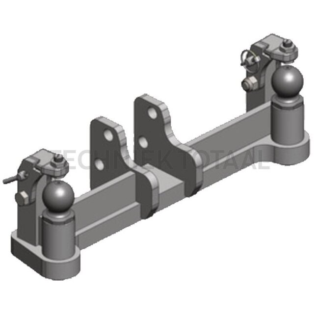 Scharmüller Forced steering For 80 hitch insert - 77700520330, 0.520.33.0-A02, 00.520.33.0-A02 | Assembly notes: Both ends | Lock: K50 | Steering power: 2 t | Internal width: 101 mm | Colour: Black | Description: Approved for steering forces up to 20 kN (2 t)