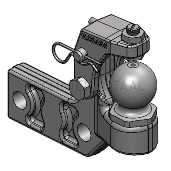 Scharmüller Forced steering - 77700520580 | Assembly notes: Right | Connection position: 250 mm | Lock: K50 | Colour: Black | Steering power: 2 t | Description: Approved for steering forces up to 20 kN (2 t)