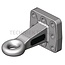 Scharmüller Zugöse - 77700653400, 0.653.40.0-A02, 00.653.40.0-A02 | Ausführung: Pick-up Hitch | D-Wert: 90,9 kN | Lochbild: 130 x 130 mm | Zugösen-Ø: 50 mm | Stützlast: 3000 kg | Farbe: Schwarz | Verriegelung: Ring | Anzahl Löcher: 8 | Ausladung: 240 mm | Bohrung: M2