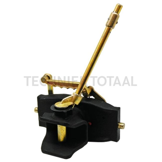 Walterscheid Inner part - 770KU5410/309, 8003697 | Rail width: 309 mm | Detent pin Ø: 22 mm | Guide width: 30 mm | Connecting pin: 31 mm | Load capacity: 2000 kg | D-value: 92 kN | Colour: Black | Description: This product is a non-automatic trailer hitch. The jaw dim