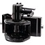 Scharmüller Trekbek - 77703255302 | Railbreedte: 255 mm | Vergrendelpen Ø: 25 mm | Geleidebreedte: 32 mm | Koppelingspen: 38 mm | Oplegdruk: 2000 kg | D-waarde: 82,4 kN | Kleur: zwart | Omschrijving: In hoogte verstelbaar met handgreep | Plaathoogte: 120 mm | Vergren