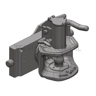 Scharmüller Aanhangerkoppeling Railbreedte 295 mm - Vergrendelpen Ø 25 mm - Geleidebreedte 32 mm - Koppelingspen 38 mm - zwart