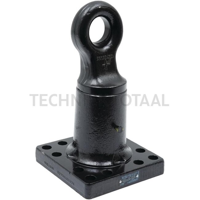 Scharmüller Trekoog - 77700665400, 0.665.40.0-A02, 00.665.40.0-A02 | Uitvoering: Flens | D-waarde: 102,4 kN | Gatenpatroon: 160 x 160 mm | Trekoog Ø: 50 mm | Oplegdruk: 3000 kg | Kleur: zwart | Vergrendeling: Ring, draaibaar, Hitchring | Aantal gaten: 12 | Werklengte