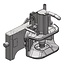 Scharmüller Automatic jaw - 777033203271, 3.3203.271-A02, 03.3203.271-A02 | Rail width: 320 mm | Detent pin Ø: 25 mm | Guide width: 38 mm | Connecting pin: 38 mm | Load capacity: 2000 kg | D-value: 82,4 kN | Colour: Black | Description: Height adjustable with handle