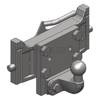 Scharmüller Drawbar ball 50 rail 335 mm, pin Ø 22 mm, 250 kg, AGCO grey