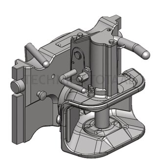 Scharmüller Trekhaak automatisch railbreedte 320 mm, koppelingspen 38 mm