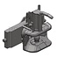 Scharmüller Inner part - 777033353221, 3.3353.221-A24, 03.3353.221-A24 | Rail width: 335 mm | Detent pin Ø: 22 mm | Guide width: 30 mm | Connecting pin: 38 mm | Load capacity: 2000 kg | D-value: 82,4 kN | Colour: AGCO grey | Description: Height adjustable with handle