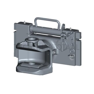 Sauermann Anhängebock Innenteil 320 mm, Kupplungsbolzen 31 mm, 2000 kg