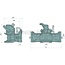 Sauermann Sauermann inner part For Ø 40 mm drawbar eye - 711170011, D0.017.8569.320, D0.017.8569.3 | Rail width: 330 mm | Detent pin Ø: 25 mm | Guide width: 32 mm | Connecting pin: 38 mm | Load capacity: 2500 kg | D-value: 97,1 kN | Colour: Black | Reference no.: A