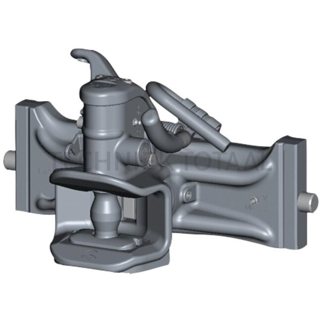Sauermann Aanhangerkoppeling autom. 390mm 38mm - 711170014, D0.023.7674.410, D0.023.7674.4, AL160390, AL205360 | Railbreedte: 390 mm | Vergrendelpen Ø: 25 mm | Geleidebreedte: 32 mm | Koppelingspen: 38 mm | Oplegdruk: 2500 kg | D-waarde: 120,9 kN | Kleur: zwart | R