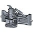 Sauermann Aanhangerkoppeling rail 390 mm, koppelingspen 38 mm, 2500 kg