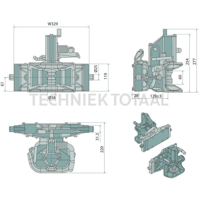 Scharmüller Zugmaul Automatik Schienenbreite 330 mm, Kupplungsbolzen 38 mm