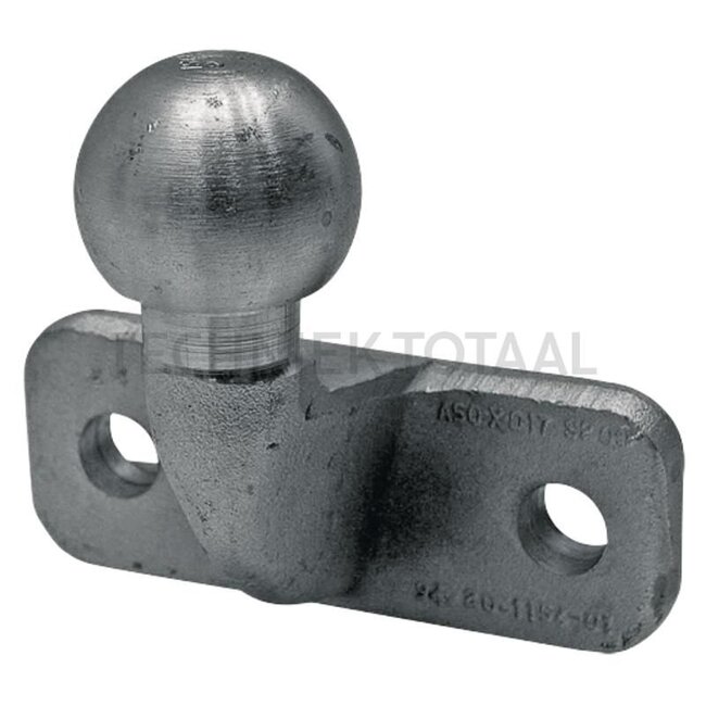 Scharmüller Flange ball - 777157016010-SET, 15.701.6010-SET | Hole spacing: 83 x 56 mm | Load capacity: 250 kg | D-value: 31 kN | Hole: M10 mm | Spherical protrusion: 103 mm | Lock: ball 50