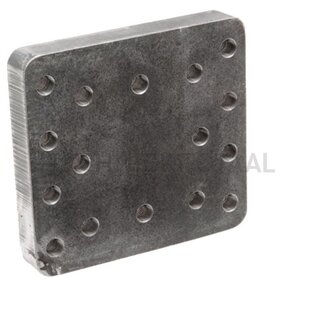 ROCKINGER Bolt-on plate - Hole pattern (mm): 100 x 110 x 110. Thread: M16. Dimensions (mm): 200 x 185 x 30