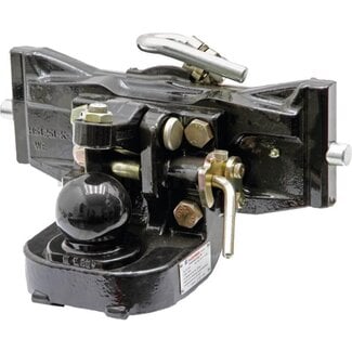Sauermann Trekhaak kogel 80 schuifpen, rail 390 mm, pen Ø 25 mm, 3000 kg, zwart