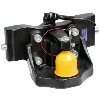ROCKINGER Trekhaak KS80 railbreedte 390 mm, oplegdruk 4000 kg, zwart