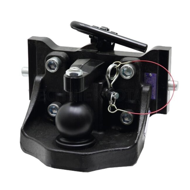 ROCKINGER Inner part - 787825X3000C, RO825X30000 | Rail width: 330 mm | Detent pin Ø: 25 mm | Guide width: 32 mm | Load capacity: 4000 kg | D-value: 100 kN | Colour: Black | Description: Ball hitch with comfortable height adjustment | Ball RO*825B mounted on coupli
