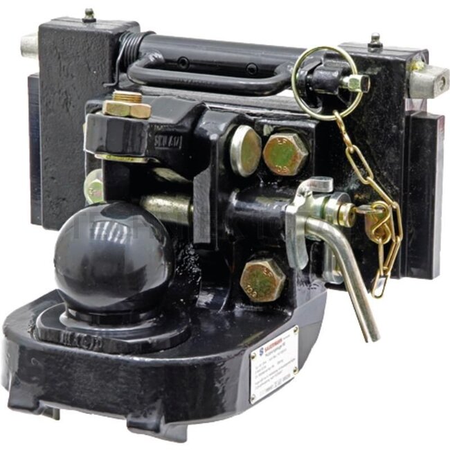 Sauermann Sauermann inner part - 11255688, C47983337 | Rail width: 320 mm | Detent pin Ø: 30,5 mm | Guide width: 19 mm | Load capacity: 3000 kg | Colour: Black | D-value: 92 kN | Version: Pivot bolt | Lock: ball 80