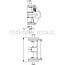 Walterscheid Piton Fix to fit as system - 770CPIT5309N, 8003245 | Rail width: 309 mm | Detent pin Ø: 22 mm | Guide width: 30 mm | Load capacity: 3000 kg | D-value: 89.3 kN | Colour: Black | Description: This product is a height-adjustable Piton support with swivel hoo