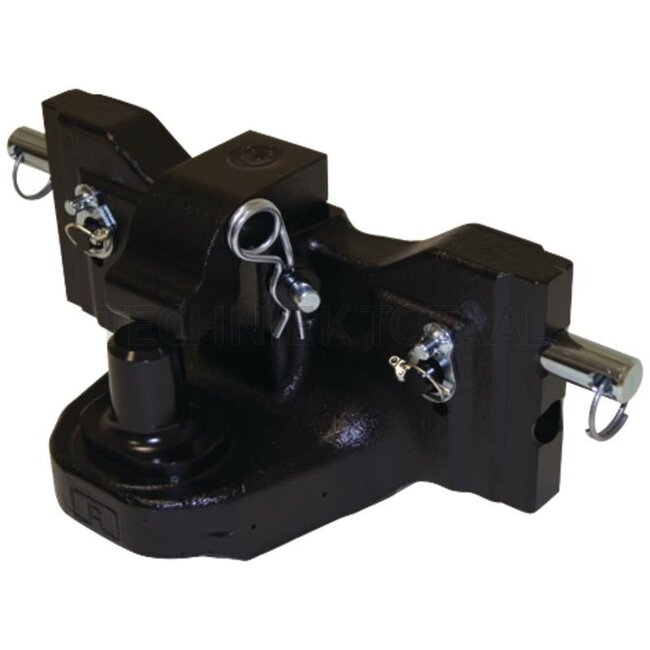 ROCKINGER Piton Fix - 787820A9040C, RO820A9040C | Schienenbreite: 390 mm | Rastbolzen Ø: 25 mm | Führungsbreite: 32 mm | Stützlast: 3000 kg | D-Wert: 102 kN | Farbe: Schwarz | Beschreibung: Piton-Fix mit manuellem Verschluss und höhenverstellbarem Lager | Ausführun