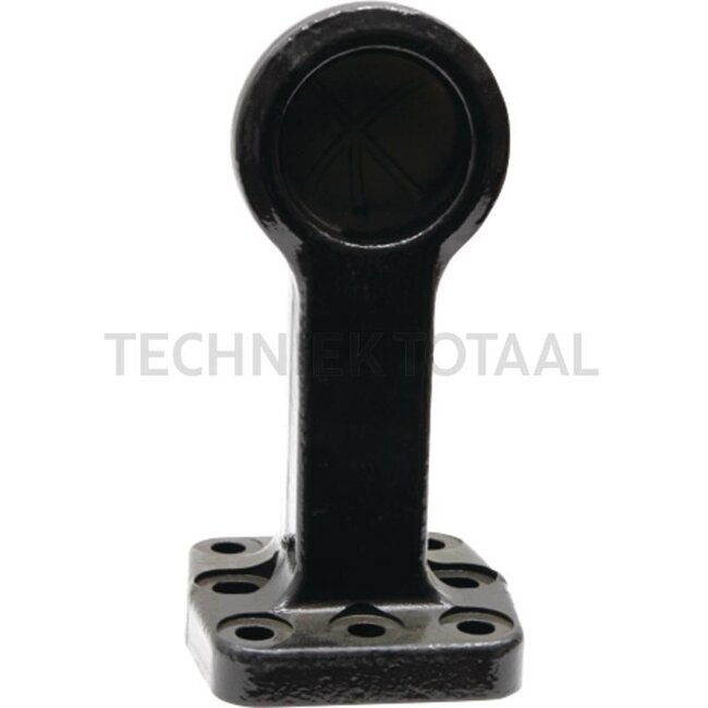 Sauermann Spherical cap - 711105100, D04439608 | D-value: 93,6 kN | Flange: 8 holes | Load capacity: 3000 kg | Hole pattern: 110 x 100 mm | Hole: M17 mm | No. of holes: 8 | Colour: Black | Lock: ball 80 | Assembly notes: ISO 24347