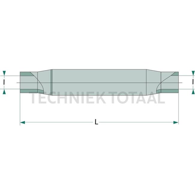 GRANIT Sleeve with grease nipple M40 x 3, 300 mm