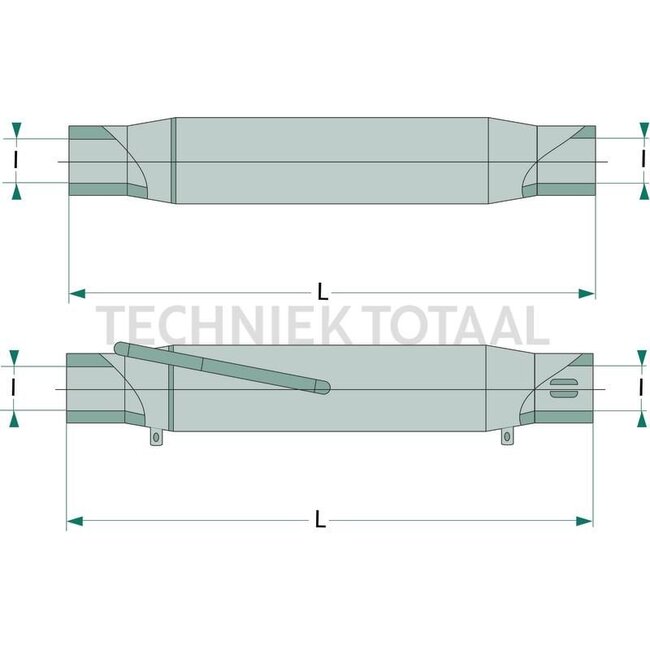 GRANIT Sleeve with grease nipple M40 x 3, 300 mm