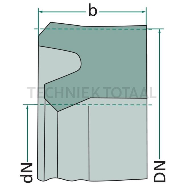 GRANIT U-manchet für Kolben - 470060X080X12, 03400147, 3051777R1 | B: 12 mm | DN: 80 mm | Materiaal: van zacht rubber | Mechanisch: nee | dN: 60 mm